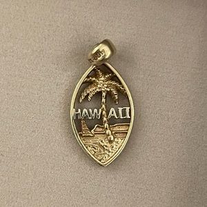 14K Gold Hawaii Pendant